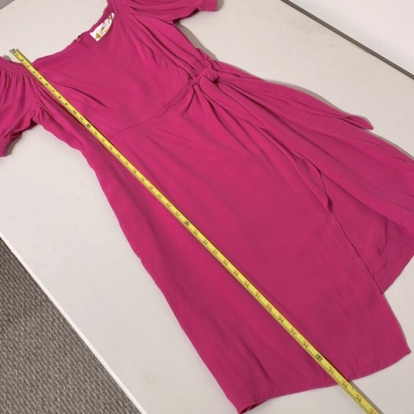Maeve (Anthropologie) NWT Resort wrap short sleeve short dress in Pink size 8 - Picture 13 of 13